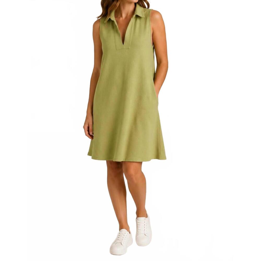NEW P.CILL sleeveless tennis dress in green